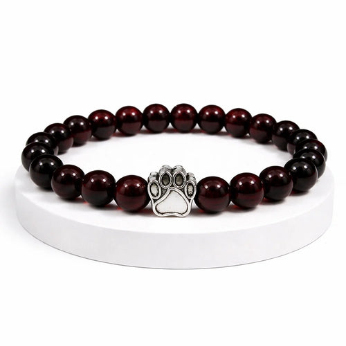 Bracelet Grenat — Pattes de Secours